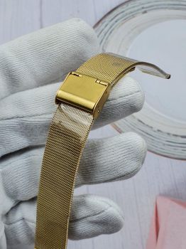 DAY18 Dây đồng hồ - dây lưới vàng mắt nhỏ size 18( Đầy đủ các size)