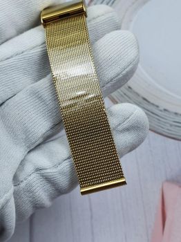 DAY18 Dây đồng hồ - dây lưới vàng mắt nhỏ size 18( Đầy đủ các size)