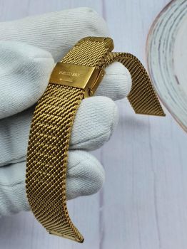 DAY19 Dây đồng hồ - dây lưới vàng mắt to size 18( Đầy đủ các size)