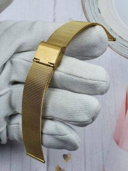 DAY20 Dây đồng hồ - dây lưới vàng hồng size 16( Đầy đủ các size)