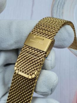 DAY21 Dây đồng hồ - dây lưới vàng mắt to size 20( Đầy đủ các size)