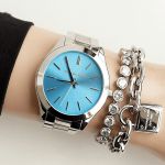 Đồng Hồ Nữ Michael Kors MK3292 Màu Bạc Mặt Dial Xanh