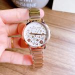 Đồng Hồ Nữ Michael Kors MK3841 Mặt Đính Đá Màu Vàng Hồng