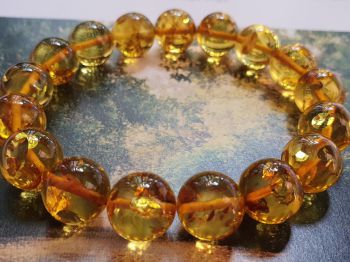 Vòng hổ phách Nga Baltic VHPMS128-03 11ly 12,7g size 16,4