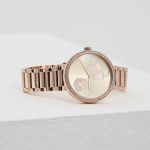 Đồng Hồ Nữ Michael Kors MK3836 Mặt Hoa Trang Nhã Màu Vàng Hồng