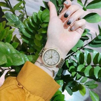 Đồng Hồ Nữ Michael Kors MK3438 Dây Kim Loại Màu Vàng