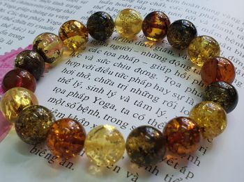 Vòng hổ phách Nga Baltic VHPMS128-06 10,5ly 12g size 16,5