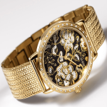 Đồng Hồ Nữ Guess W0822L2 Dây Nhuyễn, Viền Đính Đá