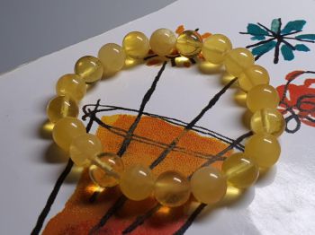 Vòng hổ phách Nga Baltic VHPMS128-11 10ly 12,2g size 17,7