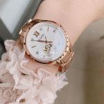 Đồng Hồ Nữ Bulova 97P121 Sutton Diamond Automatic Watch 34mm Màu Vàng Hồng