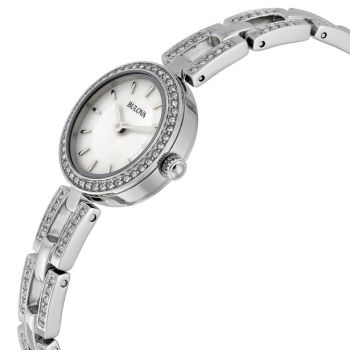 Đồng Hồ Bulova 96X130 Tinh Xảo Kèm Dây Chuyền Cho Nữ