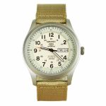 Đồng Hồ Seiko 5 Quân Đội Bền, Đẹp Và Cá Tính Màu Vàng Rơm 42mm