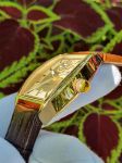 Đồng hồ chữ ký Tổng thống dáng oval mặt vàng 25253 - 02