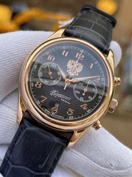 Đồng hồ Slava Chronograph 252SL115 chữ ký tổng thống Putin 5 kim 3 núm automatic