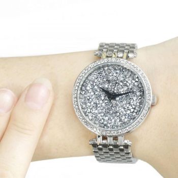 Đồng Hồ Nữ Bulova Caravelle New York 43L160 Màu Bạc Đính Đá