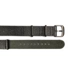 Dây Đồng Hồ Da Tochigi Scotchgrain Straight Knot NTD-18BKBK Màu Đen