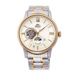 Đồng Hồ Nam Orient  Sun And Moon Open Heart Demi Gold RA-AS0001S