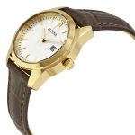 Đồng Hồ Bulova Silver Dial Brown Leather Ladies Watch 97M114