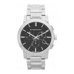Đồng Hồ Burberry Black Dial Chronograph Stainless Steel Men's Watch BU9351