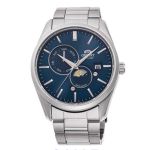 Đồng Hồ Nam Orient Sun and Moon Gen 5 RA-AK0303L10B Màu Bạc