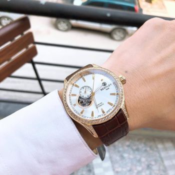 Đồng Hồ Nam Bentley BL1784-252KCD-S2 Màu Nâu Mặt Trắng