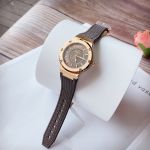 Đồng Hồ Nữ Salvatore Ferragamo F 80 Mặt Số Tròn Dây Cao Su Nâu SFIG00219