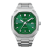 Đồng Hồ Nam Alpen Date Emerald Green Bracelet Màu Xám Mặt Xanh Lá Cây