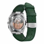 Đồng Hồ Nam Alpen Date Emerald Green Leather Strap Màu Xám Mặt Xanh Lá Cây