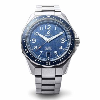 Đồng Hồ Nam Boldr Odyssey Freediver METEO635 Màu Bạc Mặt Xanh