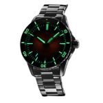 Đồng Hồ Nam Zelos Spearfish 40mm Diver Burnt Orange Màu Bạc