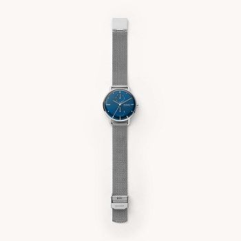 Đồng Hồ Nữ Skagen SKW2947 Màu Bạc Mặt Xanh Dương