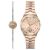 Đồng Hồ Nữ Versus Versace Mount Pleasant Women's Watch VSP563219 Màu Vàng Hồng (Kèm Lắc Tay)