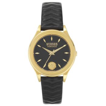 Đồng Hồ Nữ Versus Versace Mount Pleasant Women's Watch VSP560318 Màu Đen Vàng
