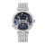 Đồng Hồ Nữ Van Cleef & Arpels White Gold IP And Diamond-Set Bracelet Watch With Enamel Dial Màu Bạc Mặt Đen (Chế Tác)