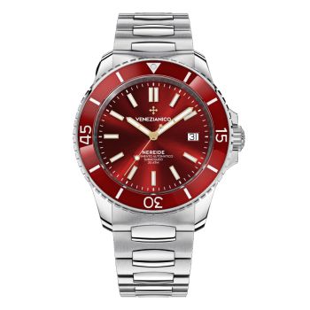Đồng Hồ Nam Venezianico Nereide 42 - 3321503C Màu Bạc Đỏ