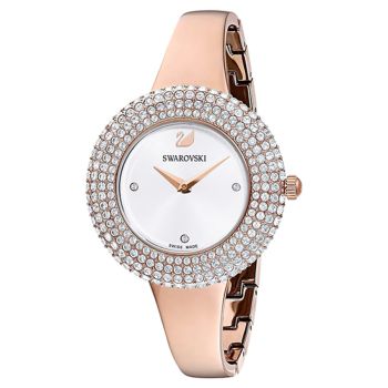 Đồng Hồ Nữ Swarovski Crystal Watch 5484073 34mm Màu Trắng Vàng Hồng