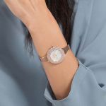 Đồng Hồ Nữ Swarovski Crystal Watch 5484073 34mm Màu Trắng Vàng Hồng