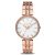 Đồng Hồ Nữ Michael Kors Anabeth Three-Hand Rose Gold-Tone Alloy Watch MK7168 Màu Trắng Phối Vàng Hồng