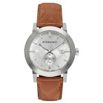 Đồng Hồ Burberry The City Brown Leather BU9904 42mm Màu Bạc Nâu