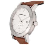 Đồng Hồ Burberry The City Brown Leather BU9904 42mm Màu Bạc Nâu