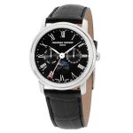 Đồng Hồ Nam Frederique Constant Men's Classic Black Dial Watch FC-270BR4P6 40mm Màu Bạc Đen