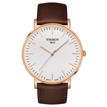 Đồng Hồ Nam Tissot Everytime Large T109.610.36.031.00 42mm Màu Trắng Phối Vàng Hồng