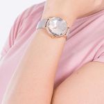 Đồng Hồ Swarovski Crystal Lake Watch 5415996 35mm Màu Xám Phối Vàng Hồng
