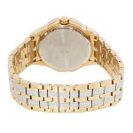 Đồng Hồ Nam Bulova Crystal Silver Dial Yellow Gold-tone Men's Watch 98C126 Màu Vàng Gold