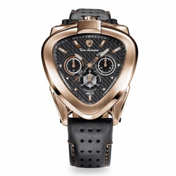 Đồng Hồ Nam Tonino Lamborghini Spyder 12 H Chronograph Steel T20CH-C Màu Đen