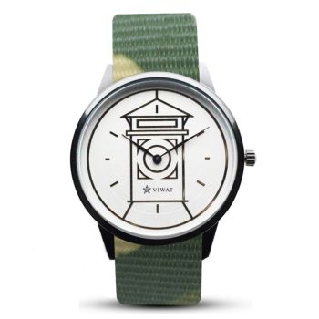 Đồng Hồ Nam Viwat Sai Gon VW-106S Dây Nato Phối Màu Xanh Vàng