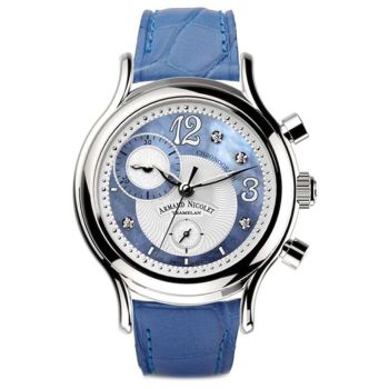 Đồng Hồ Nữ Armand Nicolet AL3 A884AAA-AK-P882LV8 38.5mm Màu Xanh Bạc