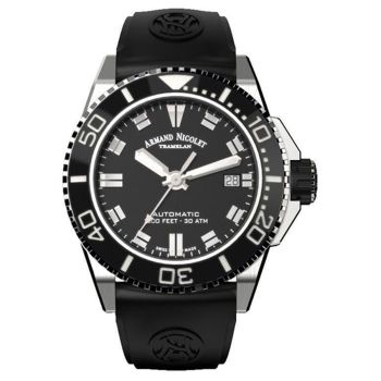 Đồng Hồ Nam Armand Nicolet JS9-41 A481AGN-NR-GG2710N 41mm Màu Đen Bạc