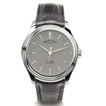 Đồng Hồ Nam Armand Nicolet JS9-41 A487BGU-BU-MA2481AA 39mm Màu Xám Bạc