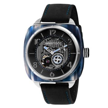 Đồng Hồ Nam Briston Streamliner Skeleton Acetate 201042.SA.BL.1.CH Màu Xanh Đen